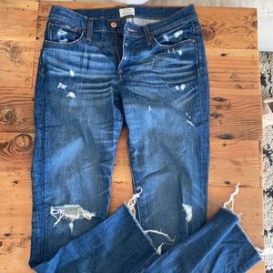 J Crew size 25 boyfriend jeans